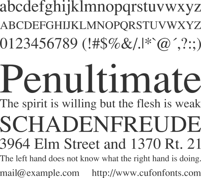 Fugit font preview