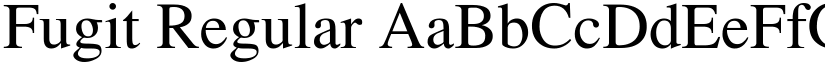 Fugit Regular font