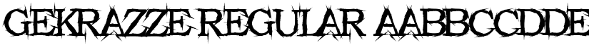 GEKRAZZE font download