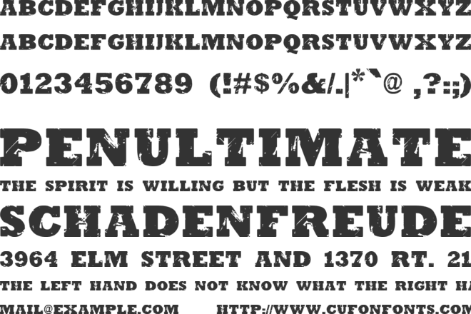 Marvelouz DSG font preview