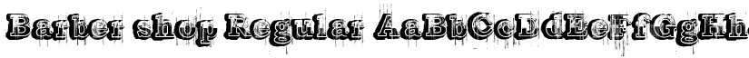 Barber shop Regular font