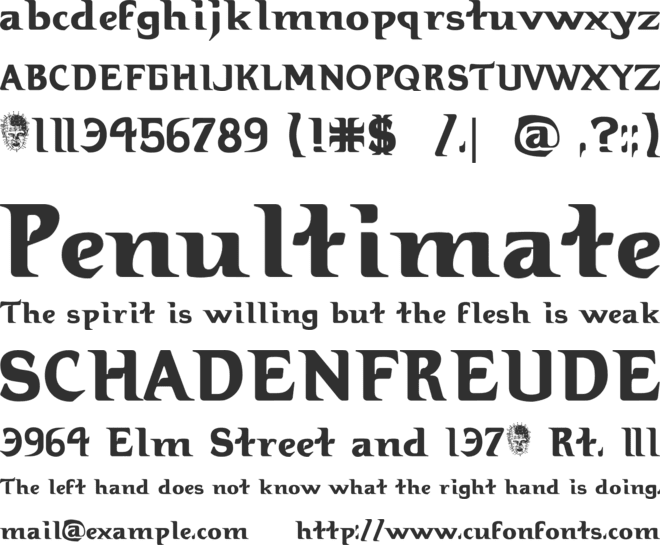 Hellbound font preview