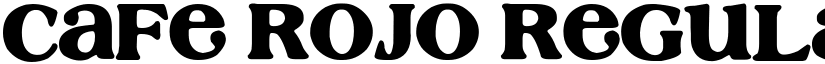 Cafe Rojo Regular font