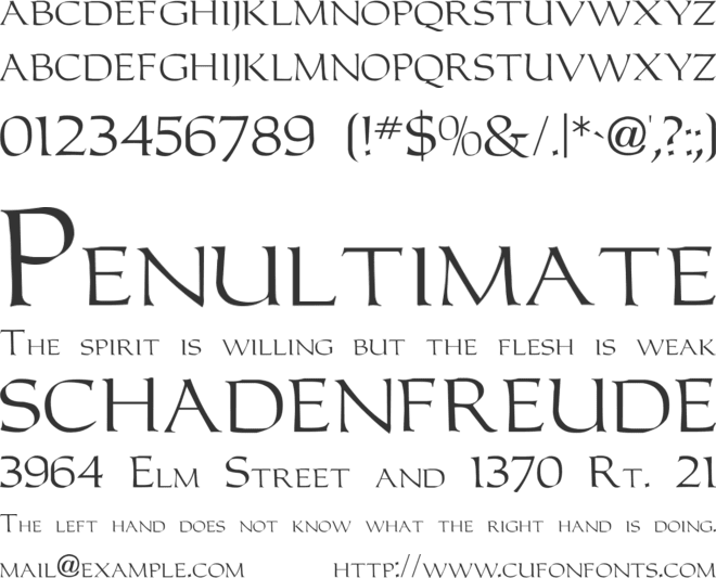 Carolus font preview