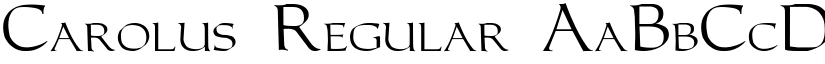 Carolus Regular font