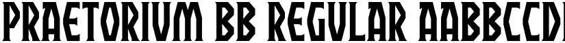 Praetorium BB Regular font