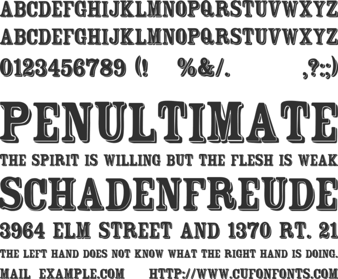 FT Rosecube font preview