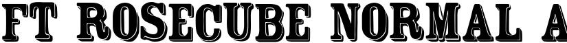 FT Rosecube normal font