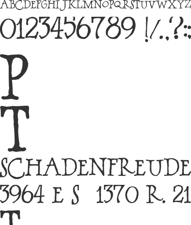 BOSSHOLE font preview