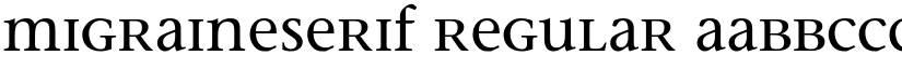 MigraineSerif Regular font