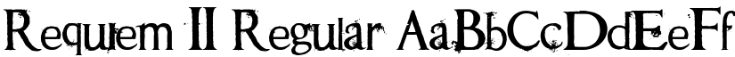 Requiem II Regular font