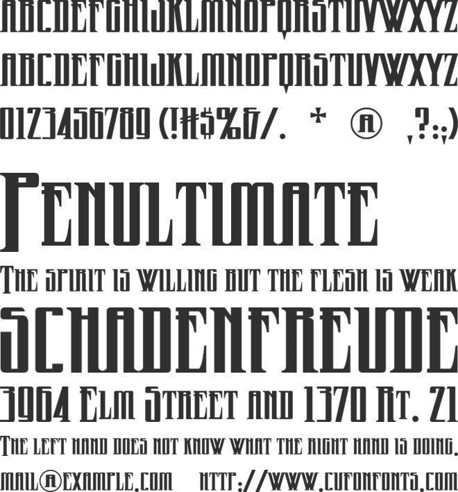 Wicked Queen BB font preview