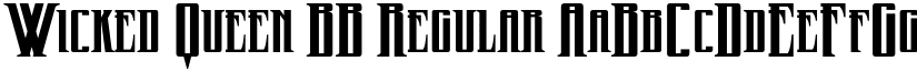 Wicked Queen BB Regular font