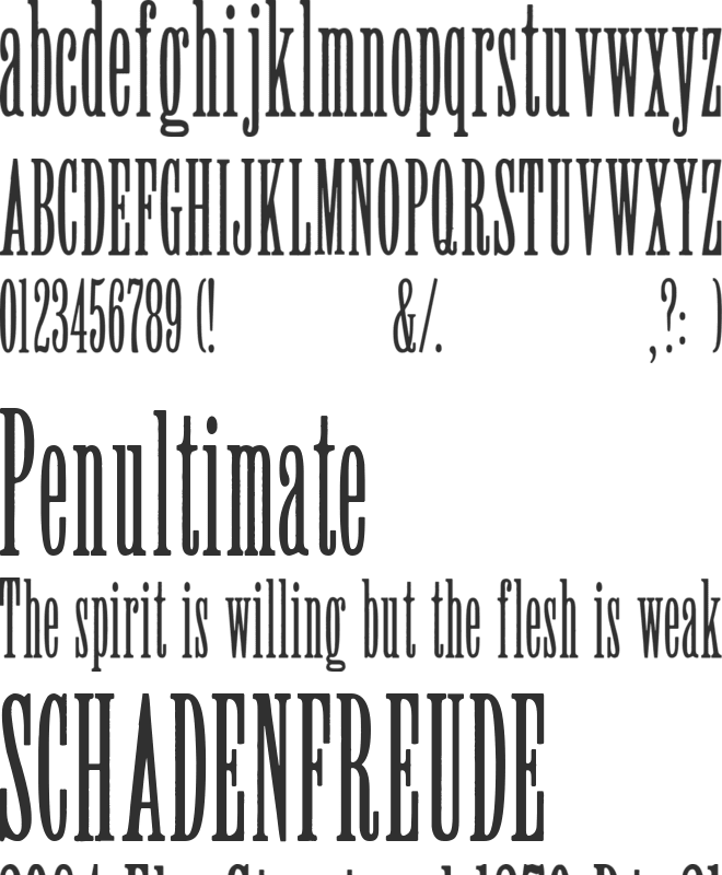 Greer font preview