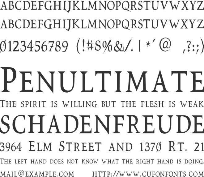 VTCSwitchbladeRomance font preview