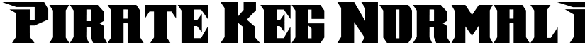 Pirate Keg Normal font