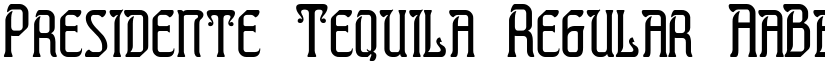 Presidente Tequila Regular font