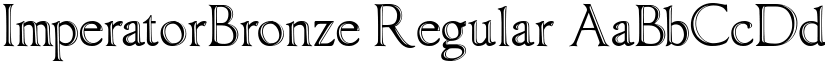 ImperatorBronze Regular font