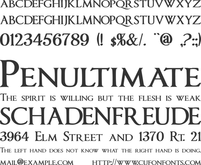 ImperatorSmallCaps font preview