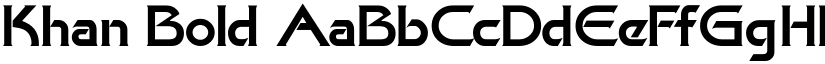 Khan Bold font