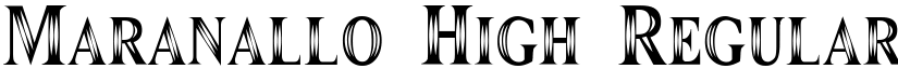 Maranallo High font download