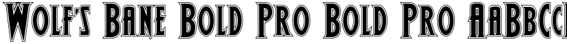 Wolf's Bane Bold Pro Bold Pro font