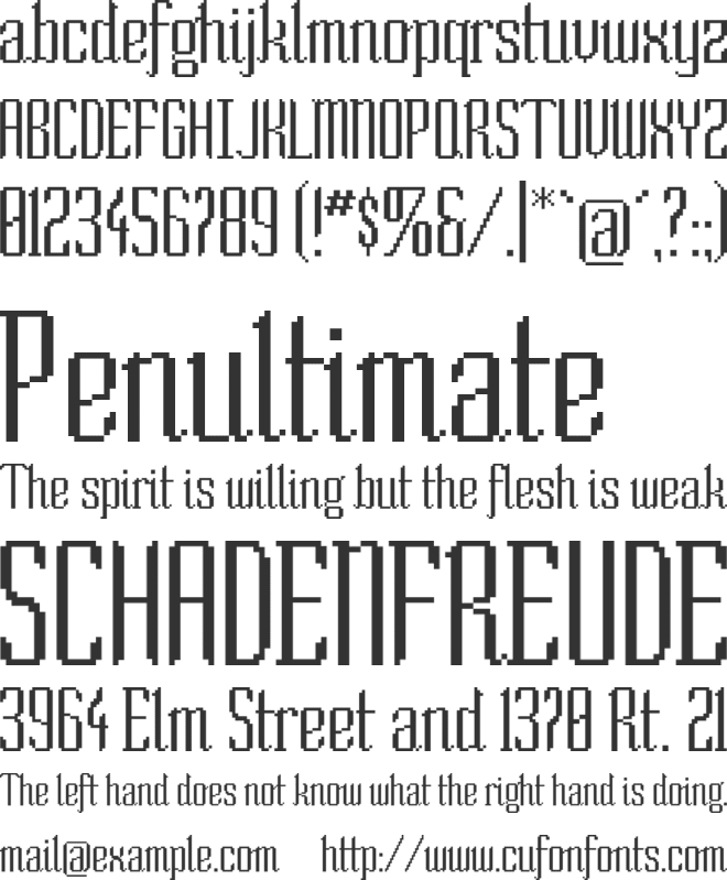 So Normal font preview