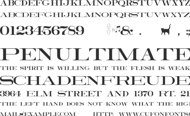 RailroadRoman font preview