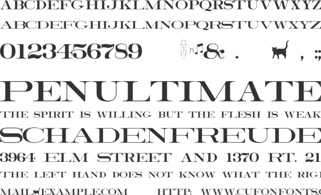 RailroadRoman font preview