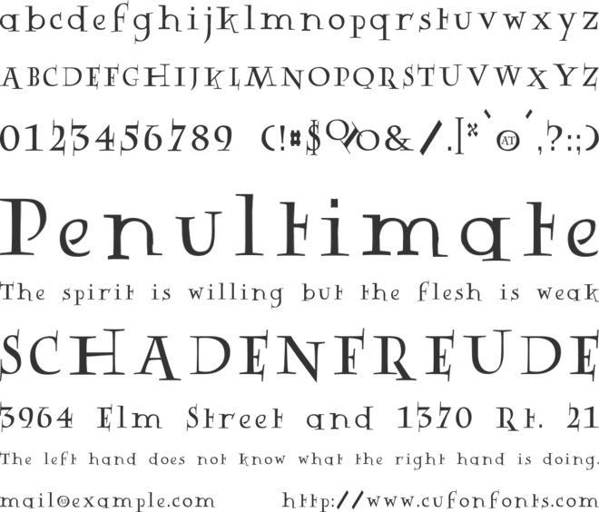 Rowling Stone Narrow font preview