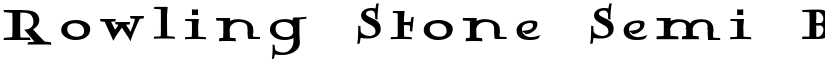 Rowling Stone Semi Bold Regular font