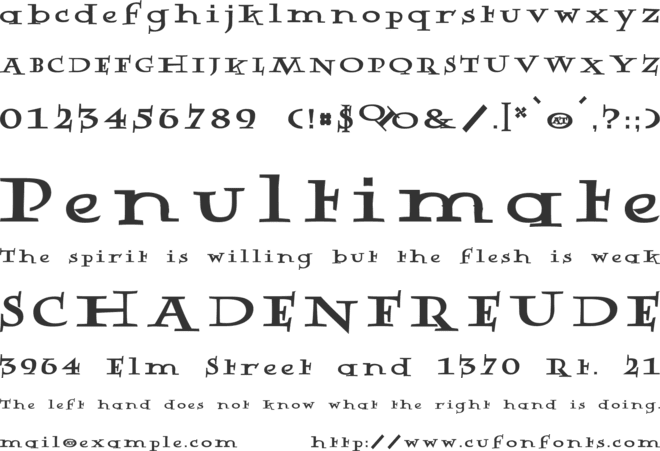 Rowling Stone Semi font preview