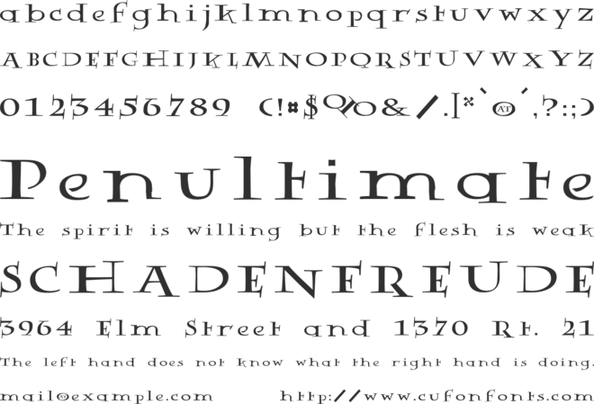 Rowling Stone font preview