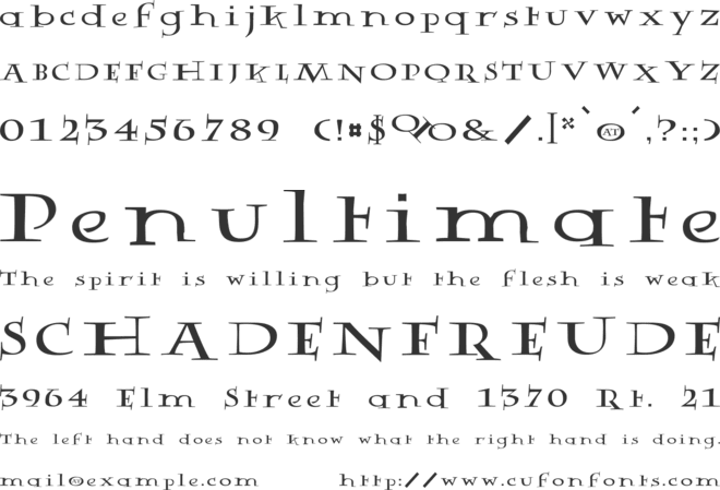 Rowling Stone font preview