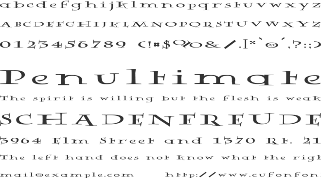 Rowling Stone Wide font preview