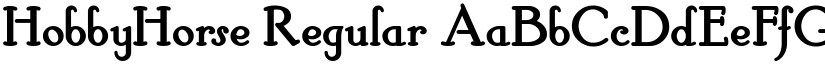 HobbyHorse Regular font