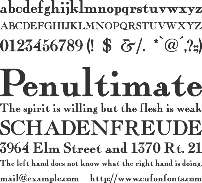 FairfaxStation font preview