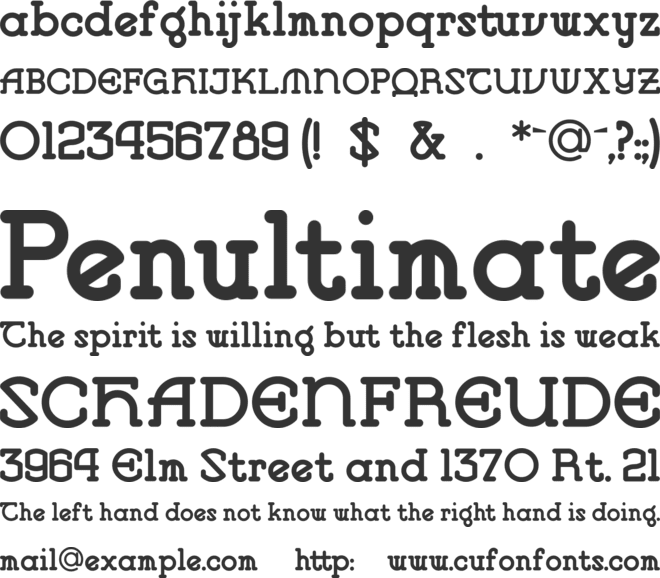 VlaanderenRound font preview