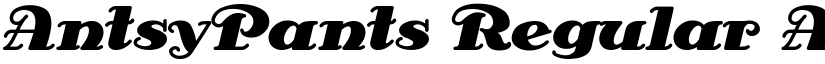 AntsyPants Regular font