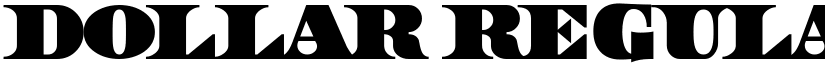 Dollar Regular font