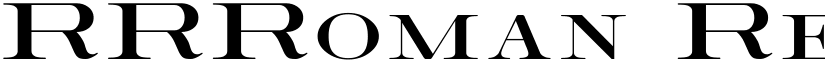 RRRoman font download