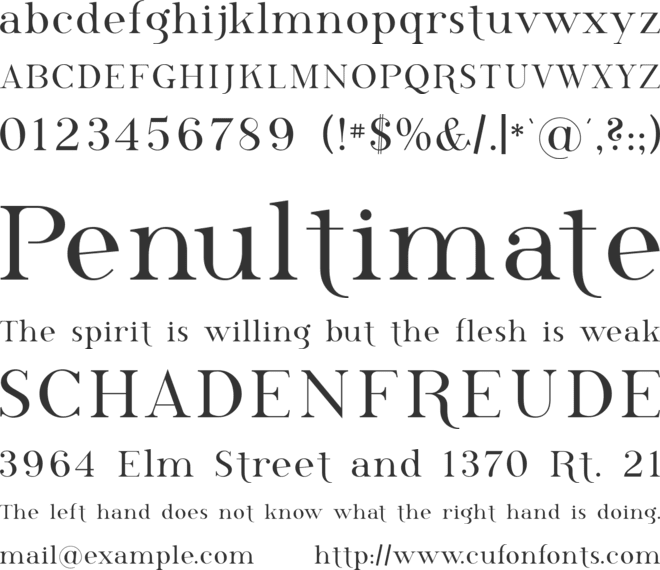 Phosphorus Selenide font preview