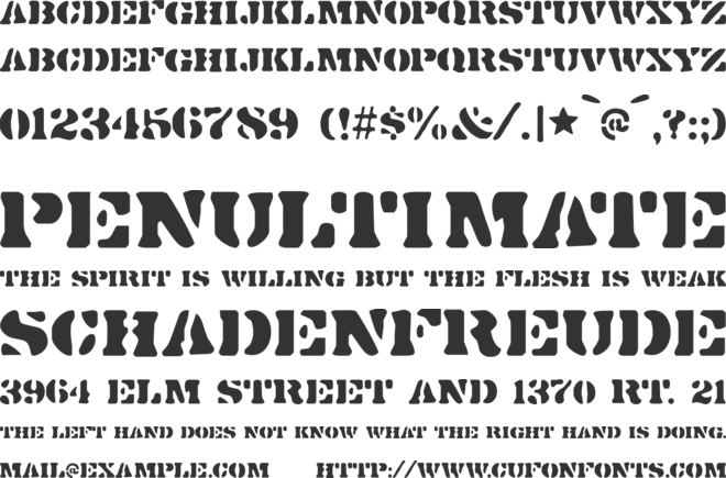 Dirty Bakers Dozen font preview