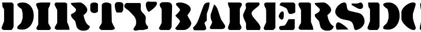 DirtyBakersDozen-Regular font