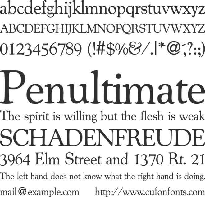 CocosOldDB font preview