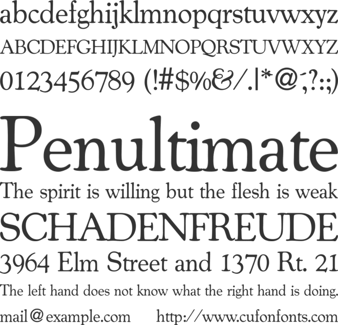 CocosOldDB font preview