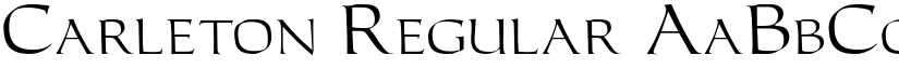 Carleton Regular font
