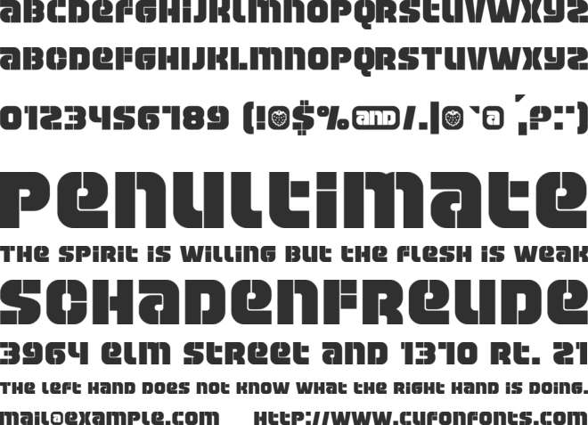 Manchester font preview