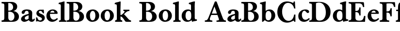BaselBook Bold font