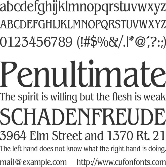 BeinetCondensed font preview